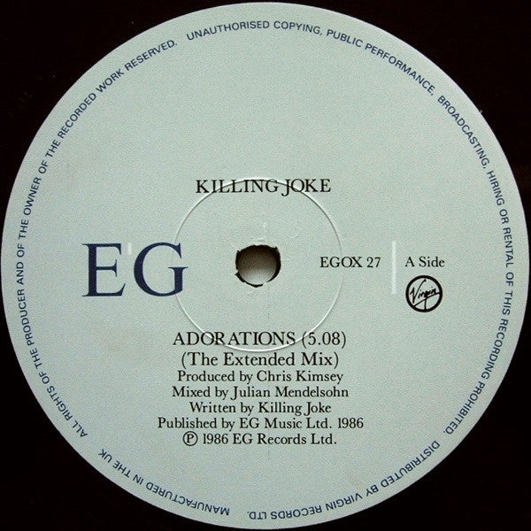 Killing Joke : Adorations (The Extended Mix) (12", Single)