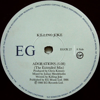 Killing Joke : Adorations (The Extended Mix) (12", Single)