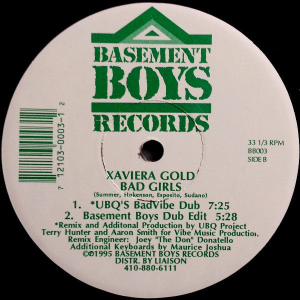 Xaviera Gold : Bad Girls (12")