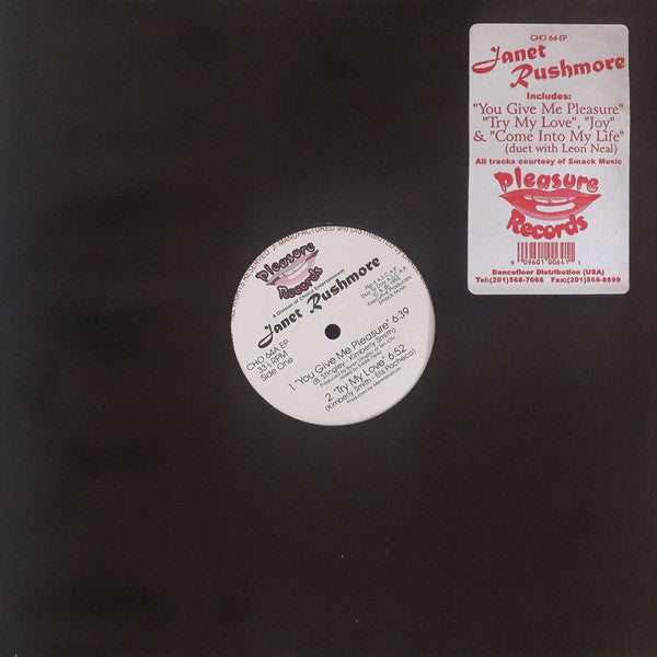 Janet Rushmore : You Give Me Pleasure (12", EP)