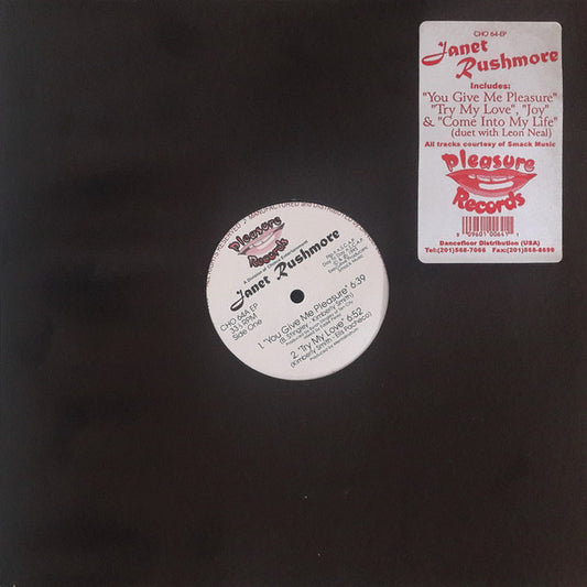 Janet Rushmore : You Give Me Pleasure (12", EP)
