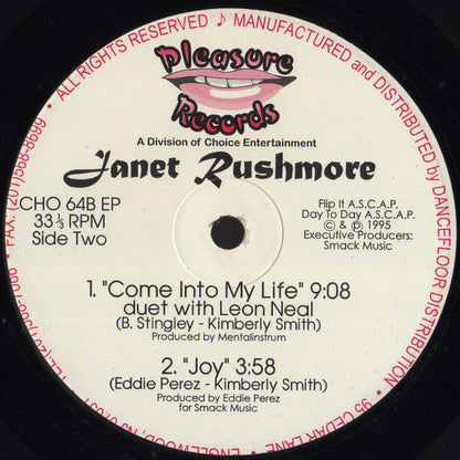 Janet Rushmore : You Give Me Pleasure (12", EP)