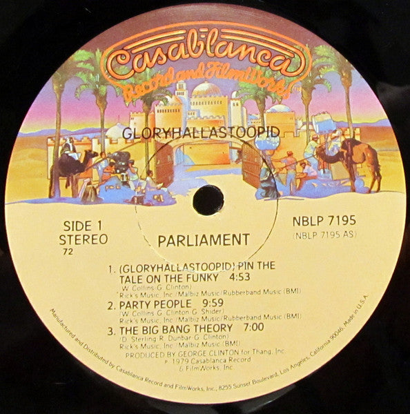 Parliament : GloryHallaStoopid (Pin The Tale On The Funky) (LP, Album, PRC)