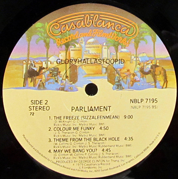 Parliament : GloryHallaStoopid (Pin The Tale On The Funky) (LP, Album, PRC)