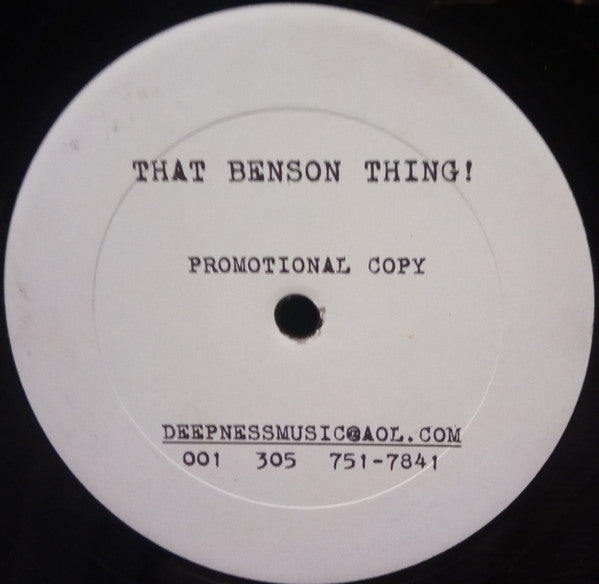 DMP : That Benson Thing! (12", Promo)