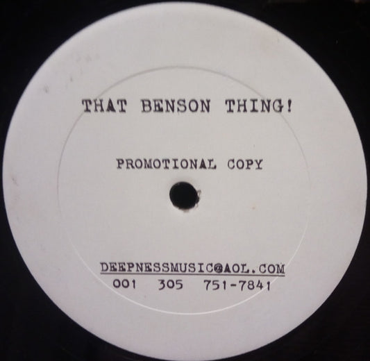 DMP : That Benson Thing! (12", Promo)
