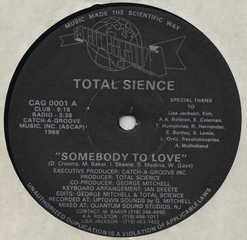 Total Science (2) : Somebody To Love (12")