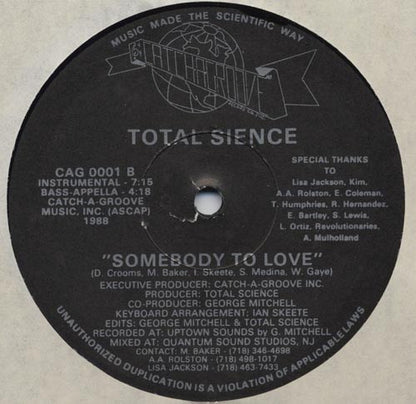 Total Science (2) : Somebody To Love (12")