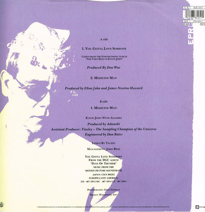 Elton John : You Gotta Love Someone (12", Single)