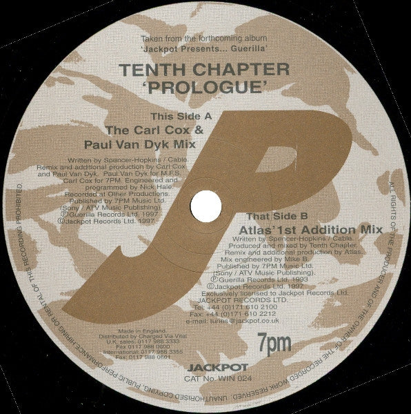 Tenth Chapter : Prologue (12")