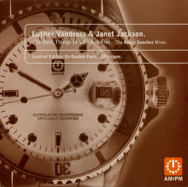 Luther Vandross & Janet Jackson : The Best Things In Life Are Free (The Roger Sanchez Mixes) (2x12", Ltd, DJ )