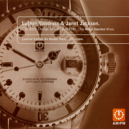 Luther Vandross & Janet Jackson : The Best Things In Life Are Free (The Roger Sanchez Mixes) (2x12", Ltd, DJ )