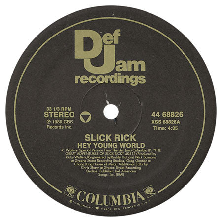 Slick Rick : Hey Young World / Mona Lisa (12", Single, M/Print)