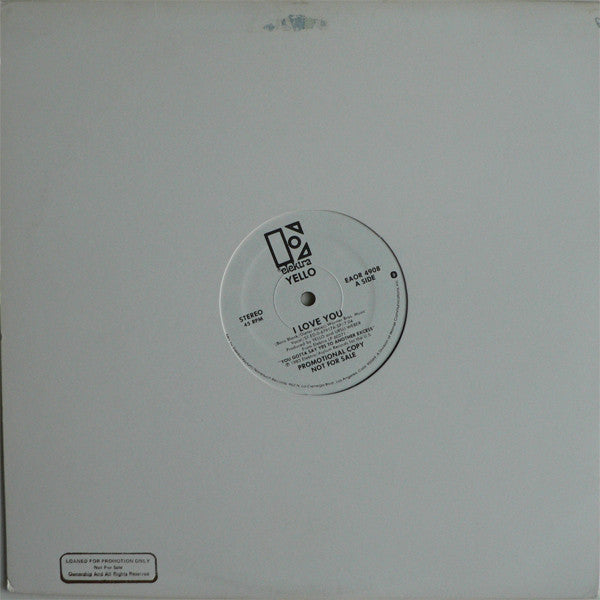 Yello : I Love You (12", Single, Promo)
