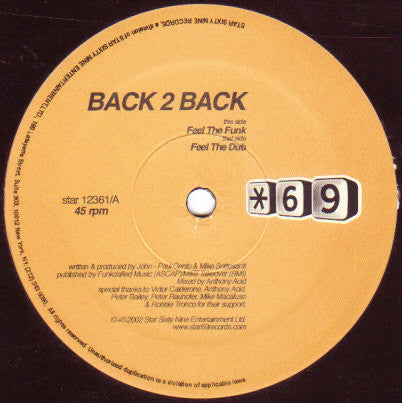 Back 2 Back (11) : Feel The Funk (12")