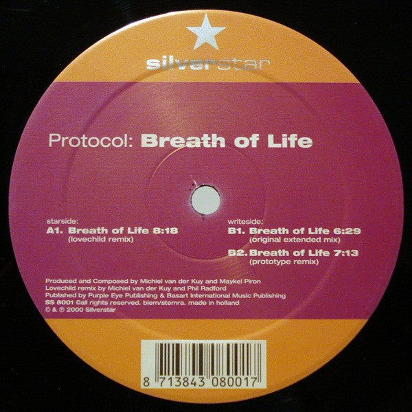 Protocol (8) : Breath Of Life (12")