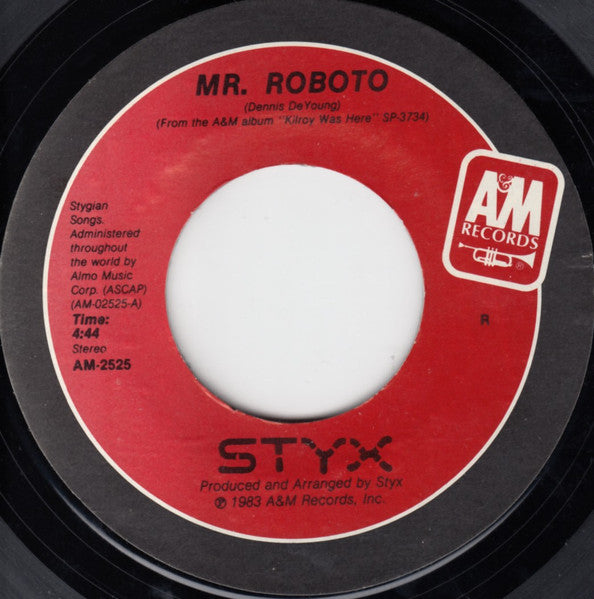 Styx : Mr. Roboto (7", Single, Styrene, R)