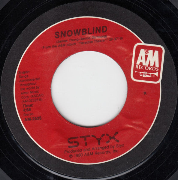 Styx : Mr. Roboto (7", Single, Styrene, R)