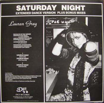 Lauren Grey : Saturday Night (12")
