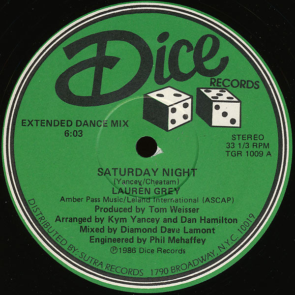 Lauren Grey : Saturday Night (12")