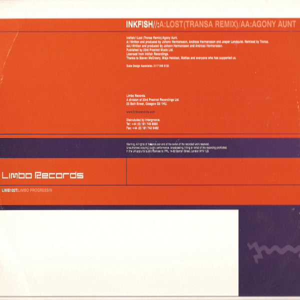 Inkfish : Lost / Agony Aunt (12")