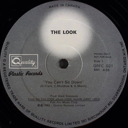 The Look (4) : You Can't Sit Down  (12", Single, Promo)