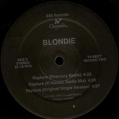 Blondie : Rapture (2x12")
