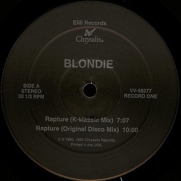 Blondie : Rapture (2x12")