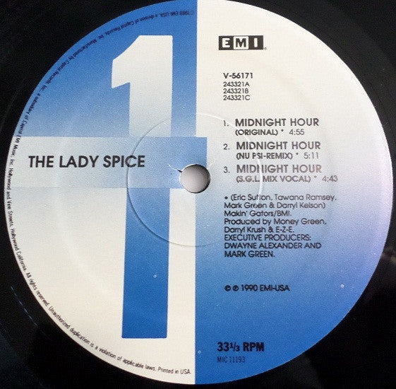 Lady Spice : Midnight Hour (12", Maxi)