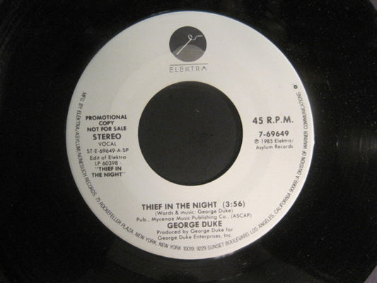 George Duke : Thief In The Night (7", Promo)