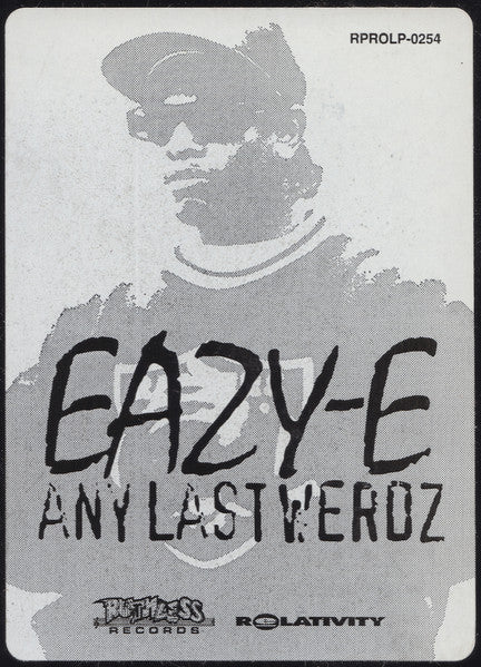 Eazy-E : Any Last Werdz (12", Promo)