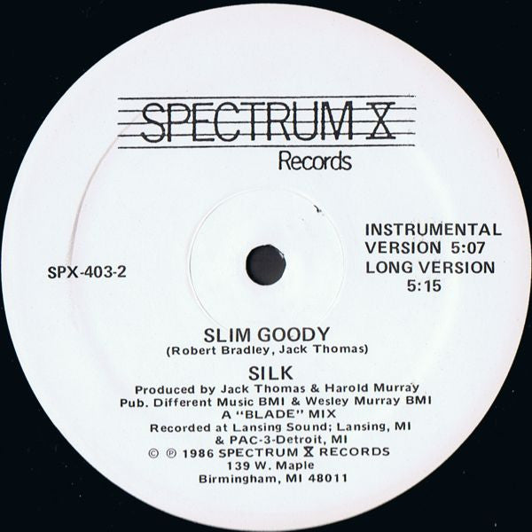 Silk (17) : Slim Goody (12", Promo)