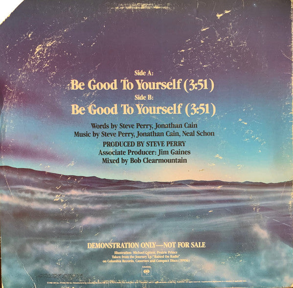Journey : Be Good To Yourself (12", Promo)