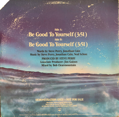 Journey : Be Good To Yourself (12", Promo)