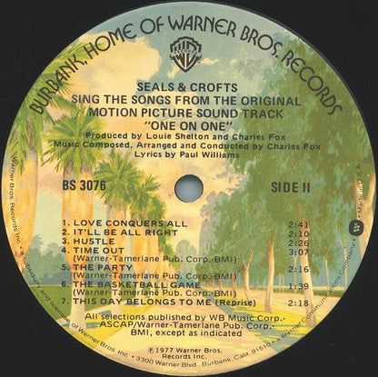 Seals & Crofts : Seals & Crofts Sing The Songs From The Original Motion Picture Sound Track "One On One" (LP, Album, Jac)