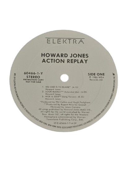 Howard Jones : Action Replay (12", EP, Promo)