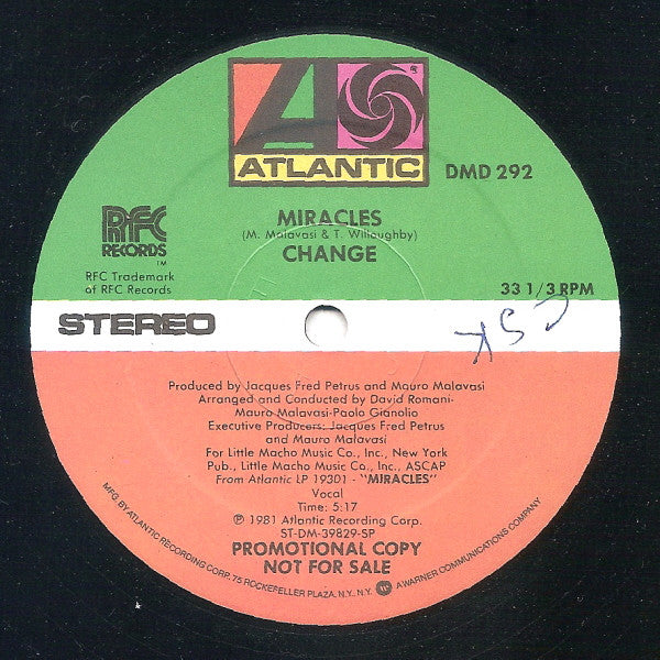 Change : Heaven Of My Life (12", Promo, SP)