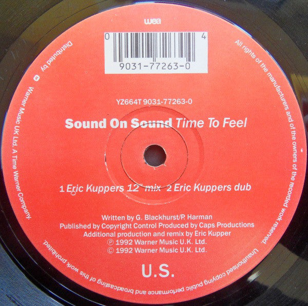 Sound On Sound : Time To Feel (Eric Kupper Remixes) (12")