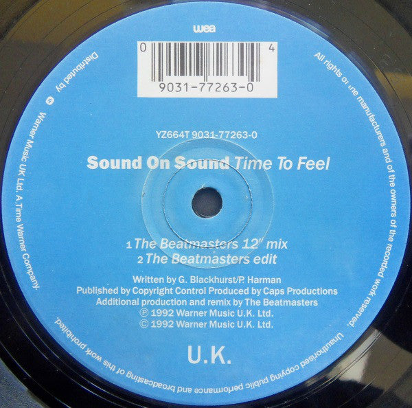 Sound On Sound : Time To Feel (Eric Kupper Remixes) (12")