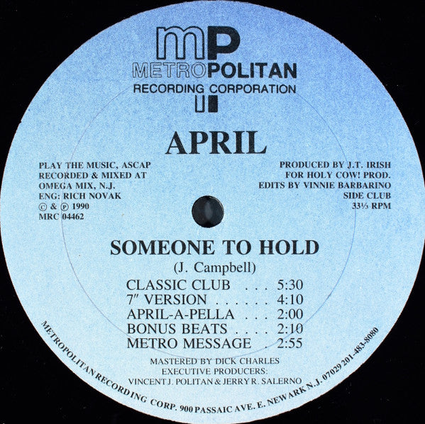 April (2) : Someone To Hold (12")