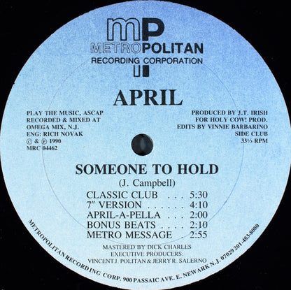 April (2) : Someone To Hold (12")