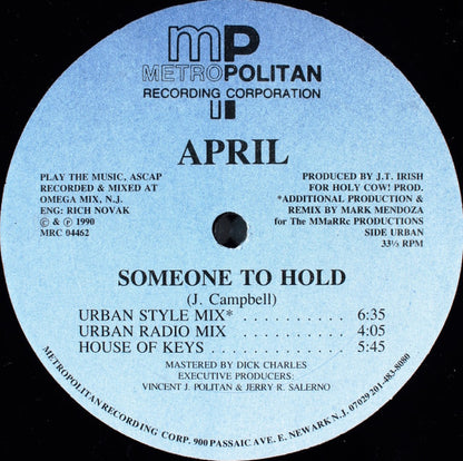 April (2) : Someone To Hold (12")