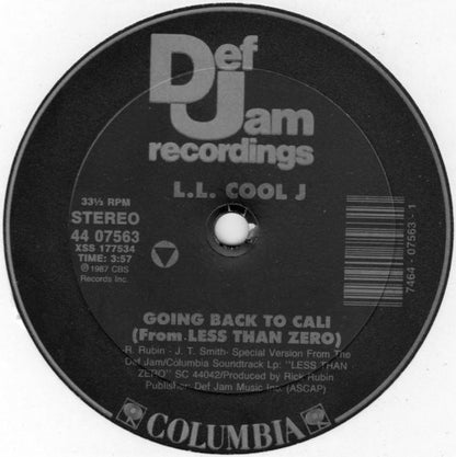 L.L. Cool J* : Going Back To Cali (From Less Than Zero) (12", Single)