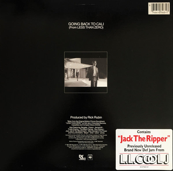 L.L. Cool J* : Going Back To Cali (From Less Than Zero) (12", Single)