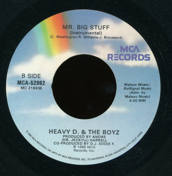 Heavy D. & The Boyz : Mr. Big Stuff (7")