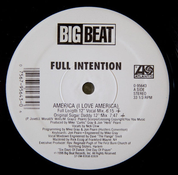Full Intention : America (I Love America) (2x12")
