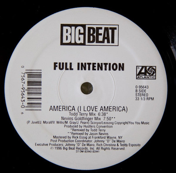 Full Intention : America (I Love America) (2x12")