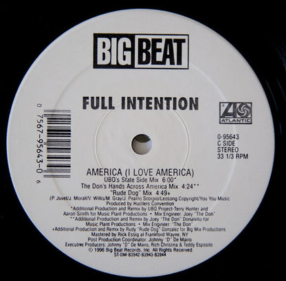 Full Intention : America (I Love America) (2x12")