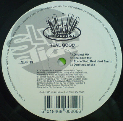 Grand Central : Real Good (12")