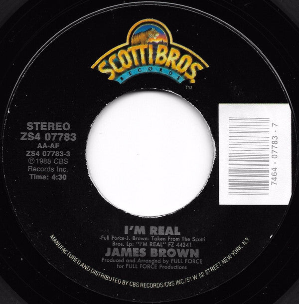 James Brown : I'm Real (7", Styrene)